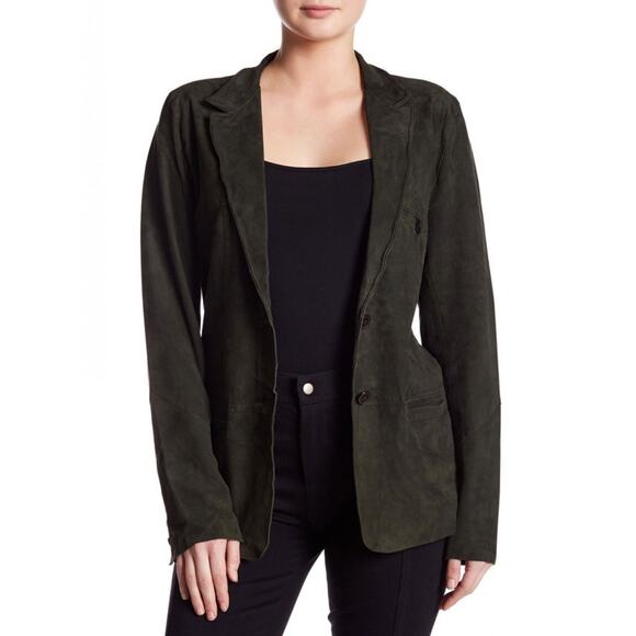 Free People Linen Blend Blazer Black XSmall XS Single Button Casual Lightweight - Picture 9 of 9